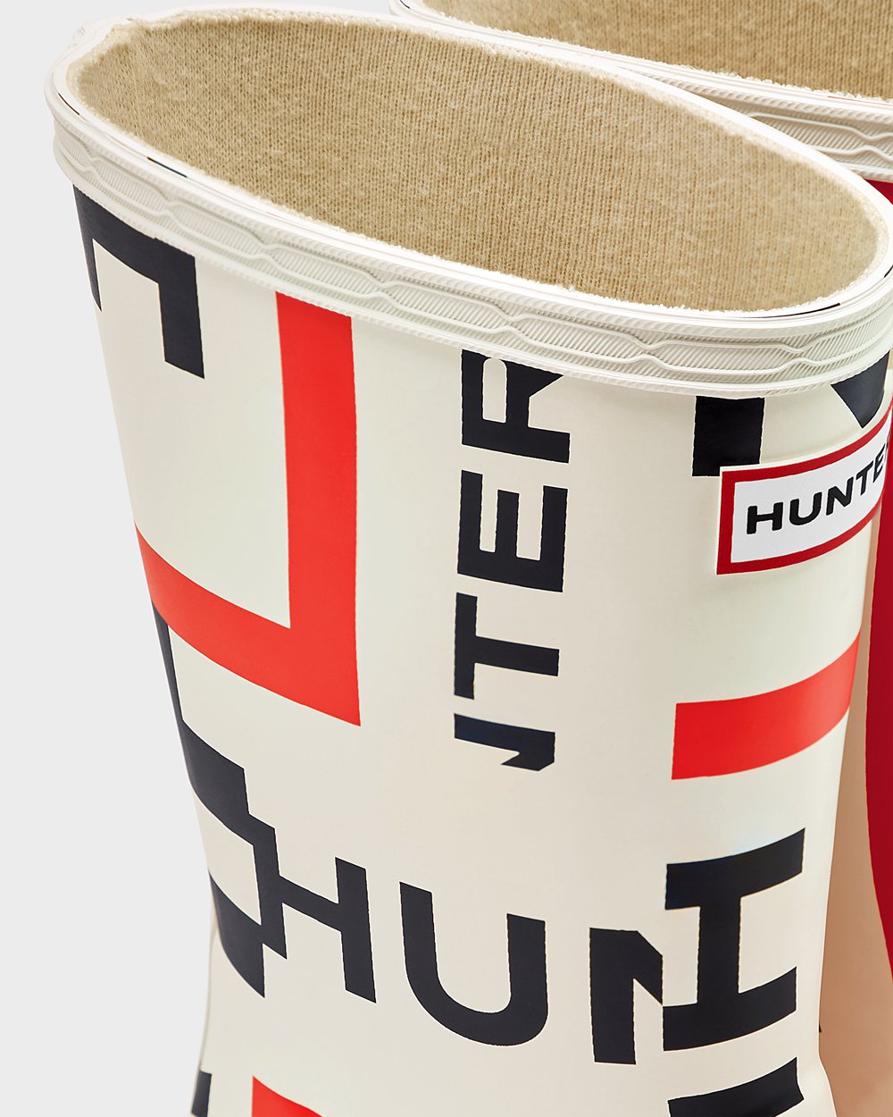 Yağmur Çizmesi Çocuk - Hunter Original First Classic Exploded Logo - Beyaz - QWL-320185